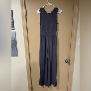 Cider Charcoal Ribbed Jumpsuit